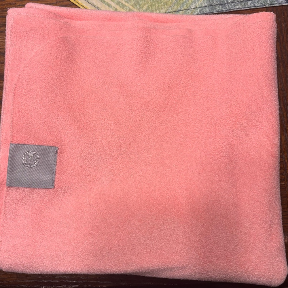 Soft Pink Towel or Yoga Mat Overlay